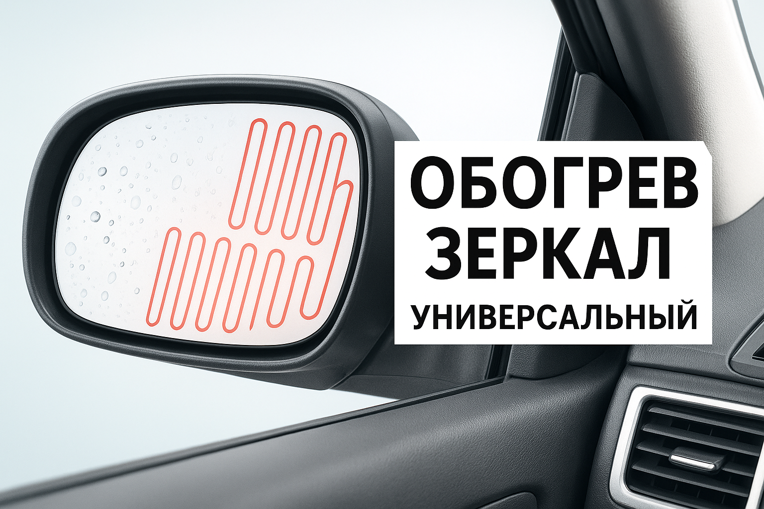 Car Side Wing Mirror Heating Pad 12v Universal